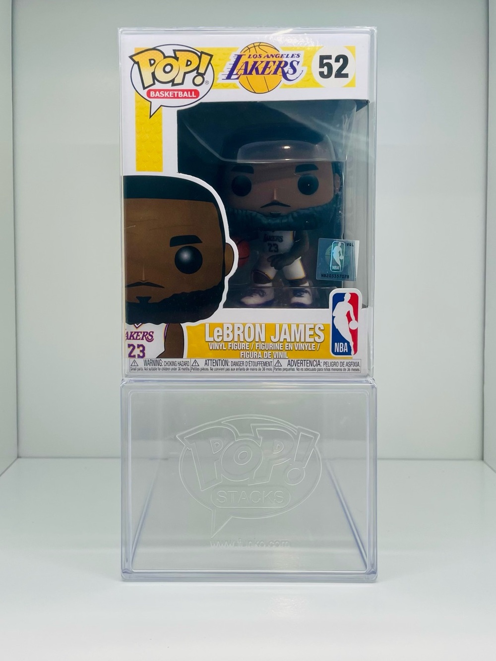 #52 Funko POP! Basketball LeBron James Lakers (WHITE JERSEY) - Vinyl Figure